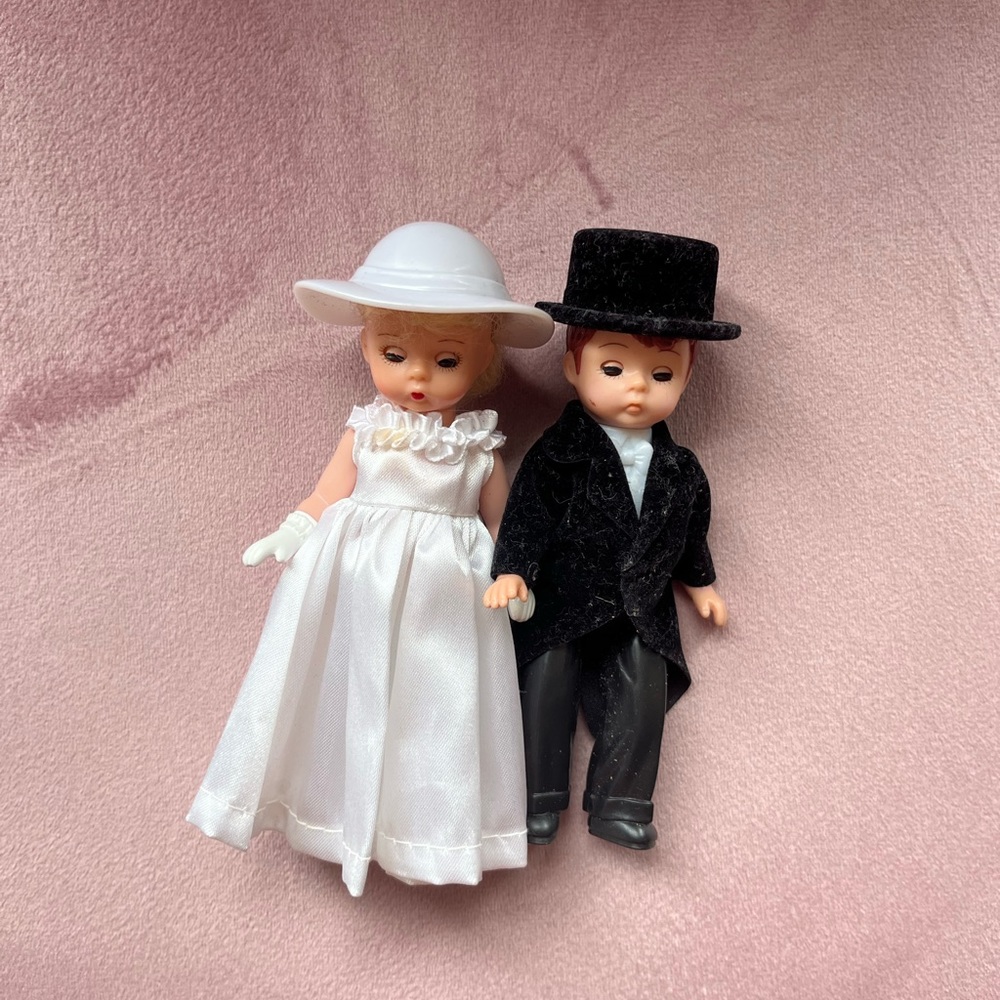 Madame Alexander Bride and Groom mini dolls